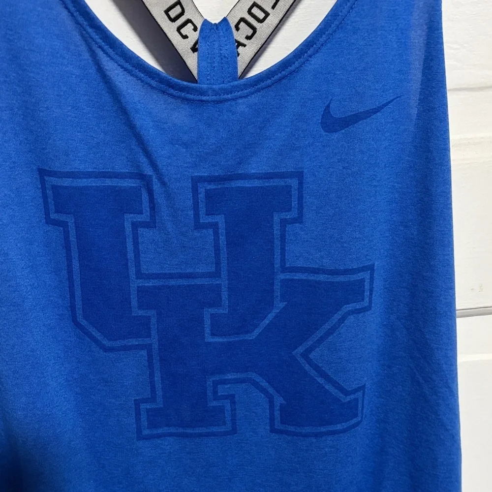 Nike Women's Royal Blue Tank Top with Logo